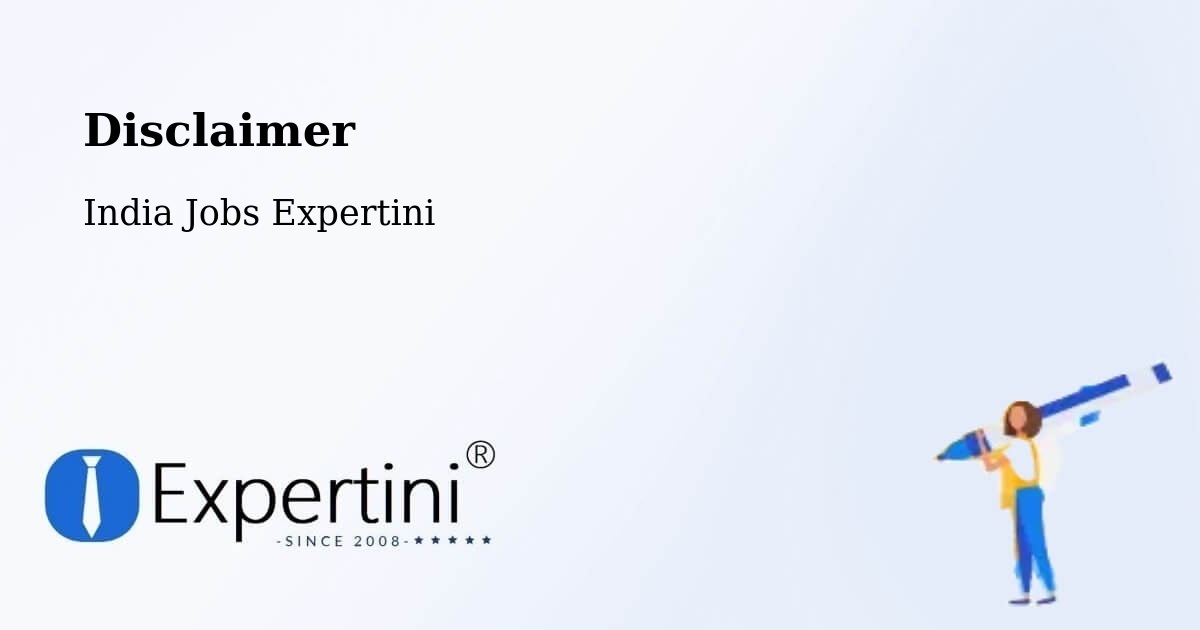 Disclaimer – Baddi - India Jobs Expertini